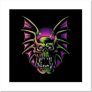 WINGED SKULL Posters and Art